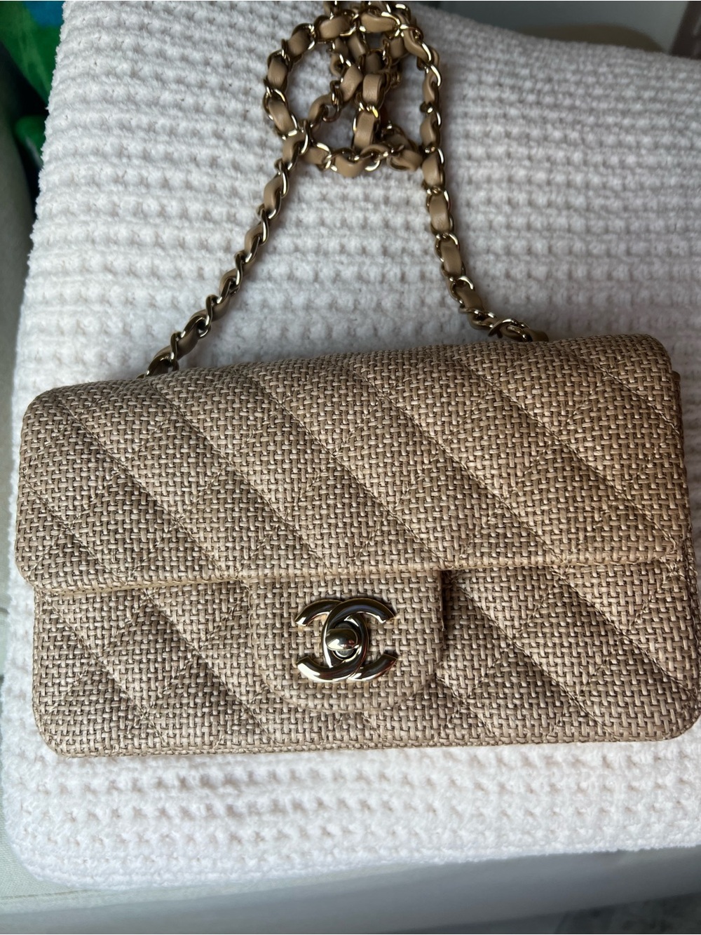 Chanel Raffia Mini Rectangular 26C - Picture 3 of 12